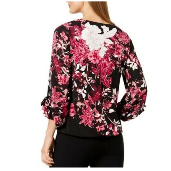 Alfani Floral Blouse XXL - Picture 2 of 2